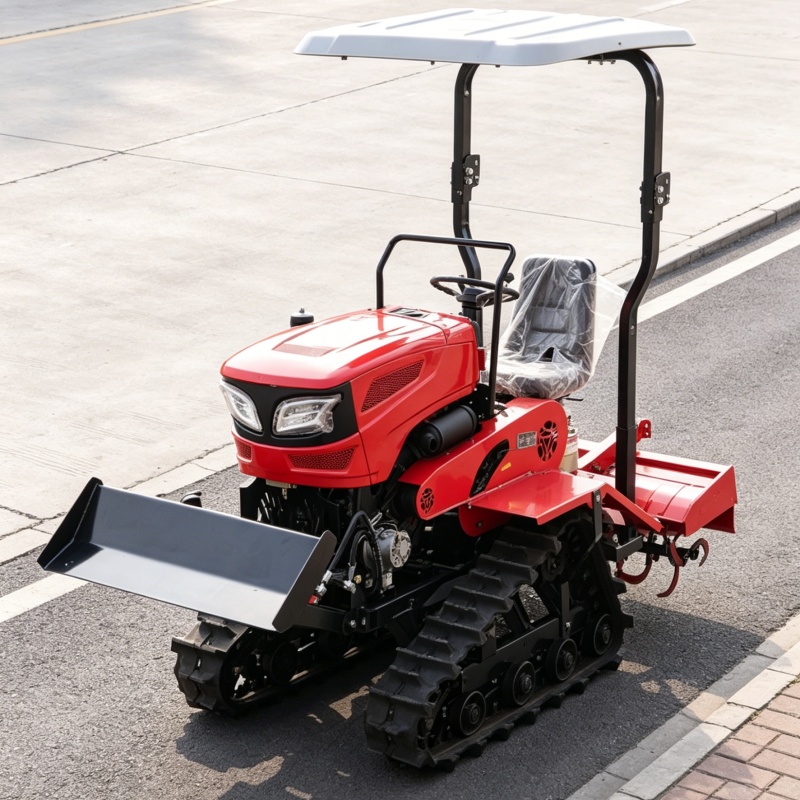 Agriculture Farming Tractor - Mesin Pengolah Tanah Putar Crawler 2026