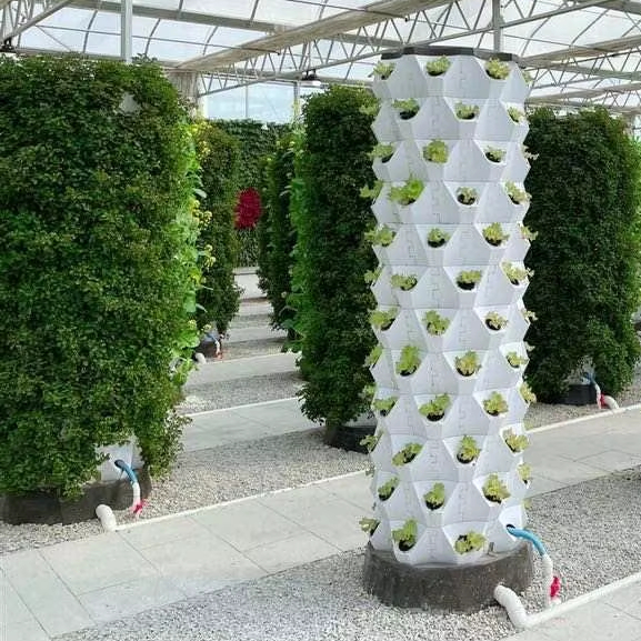 Hydroponic Farming Agriculture - Sistem Menara Aeroponik Luar Ruangan untuk