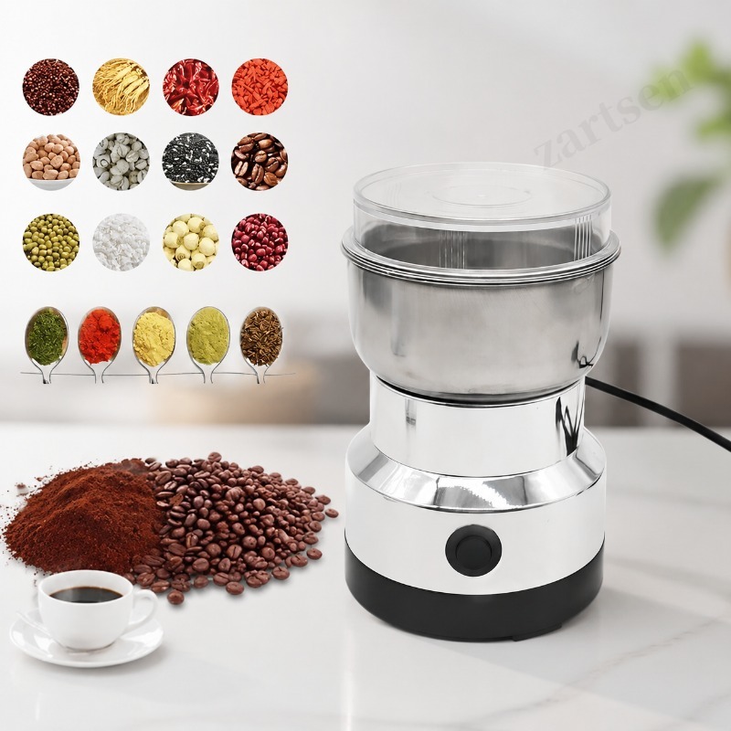 Grain Mill Grinder - Penggiling Biji-bijian Multifungsi 4 Mata Pisau,