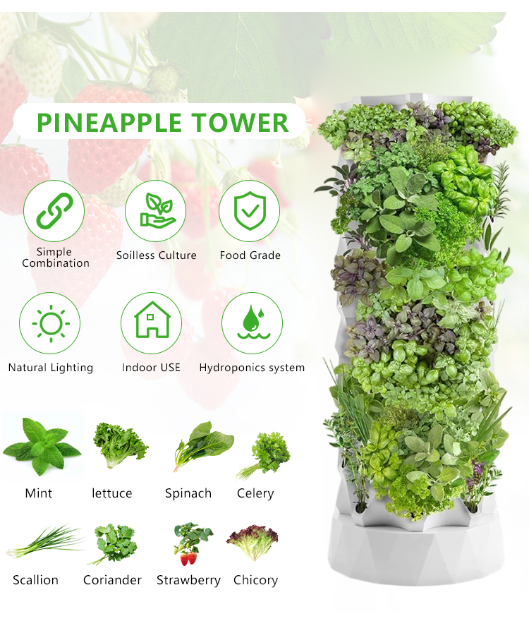 Sistem Menara Aeroponik Luar R - Hydroponic Farming Agriculture ulasan dan harga