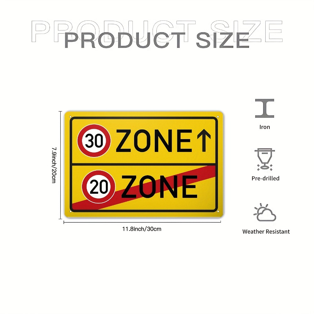 Papan Tanda Logam - 30 20 Zona - Farming Zone ulasan dan harga